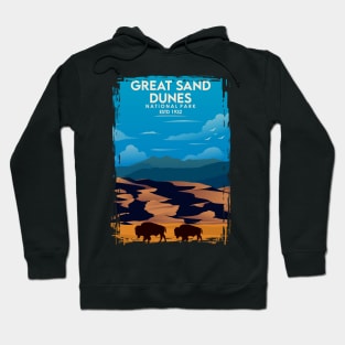 Great Sand Dunes National Park Travel Poster Hoodie